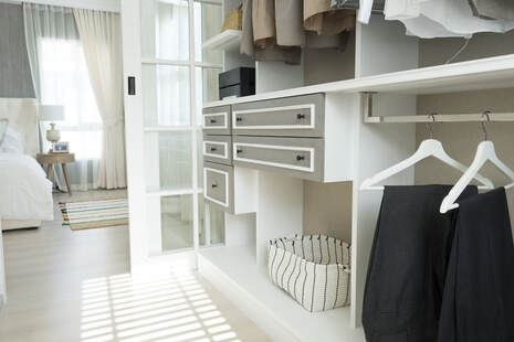 Organized and minimalistic closet